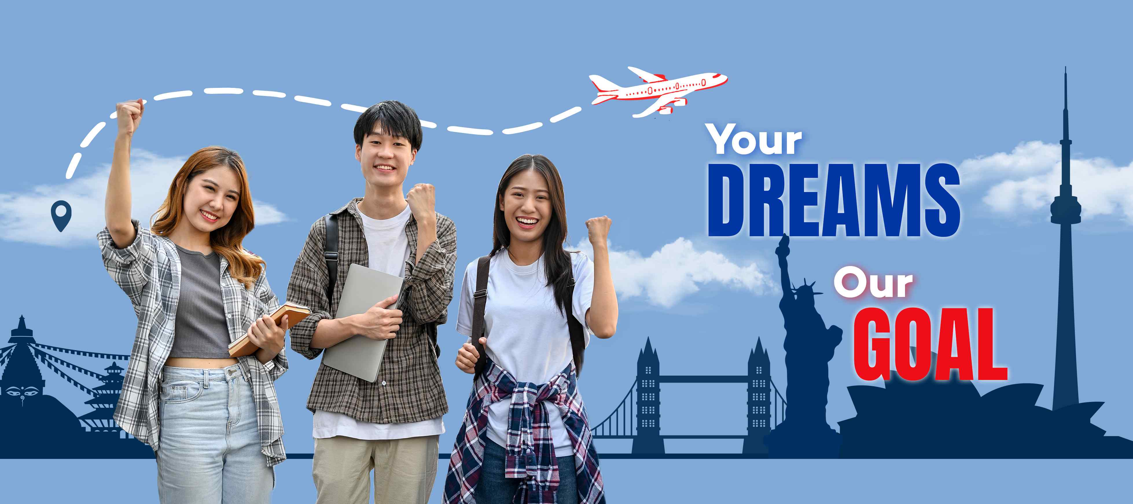 Study Abroad Concept.